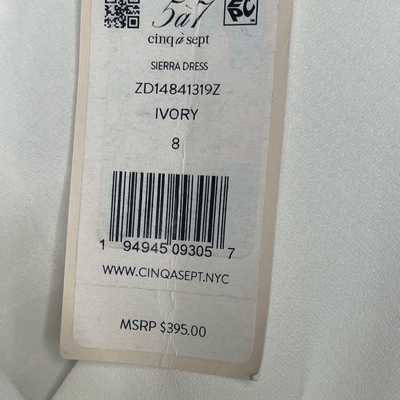 NWTs Cinq a Sept Sierra Wrap Minidress Size 8 - Picture 8 of 13